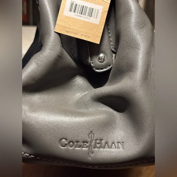 NWT Cole Haan Anne Street Frame Gray/Black Satchel - Picture 5 of 16